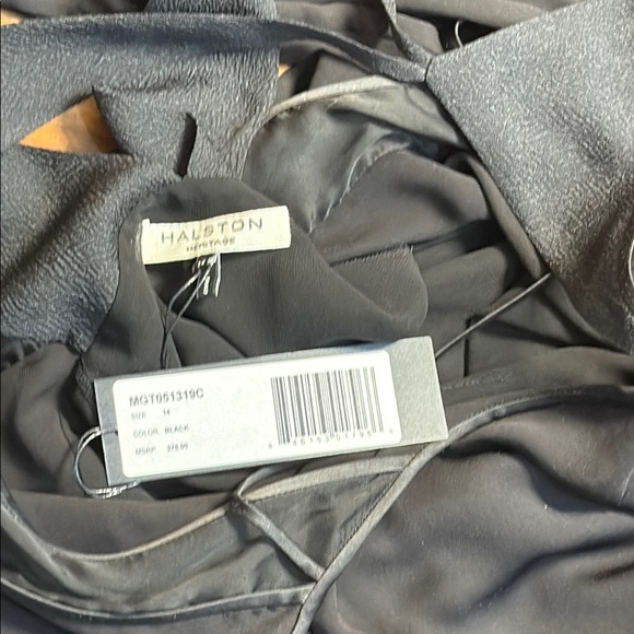 NWT Halston Heritage Black Cutout Dress – Size 14 | MSRP $375 - Picture 3 of 6